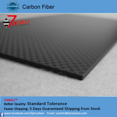 Flexible tripod carbon fiber plates plain weave style with precise