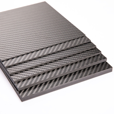 Custom Made Twill Glossy Carbon Fibre Plate Strong Corrosion Resistance