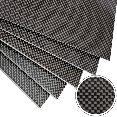 High Hardness Board Material Twill Carbon Fiber Plate Sheet With Bright Glossy Surface