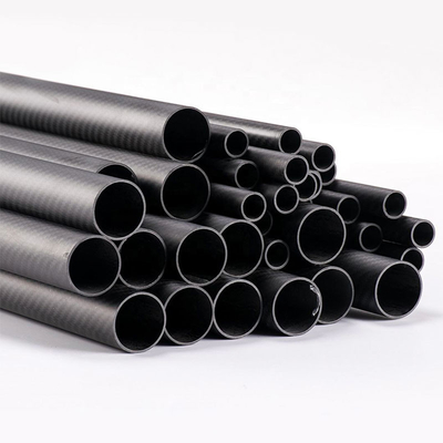 Customized Multiple Purpose Roll Wrapped Carbon Fiber Tube / Tubing / Pipe / Rod