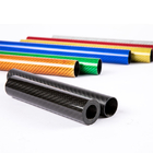 Colored Carbon Fiber Tube For RC Plane 3K Glossy Smooth Surface Colorful Carbon Tube