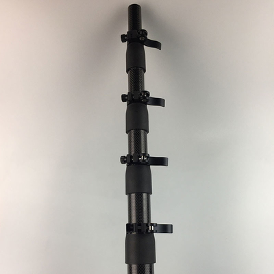 3K Twill Matte Carbon Fiber Telescopic Extension Pole with Quick Locking Clamps