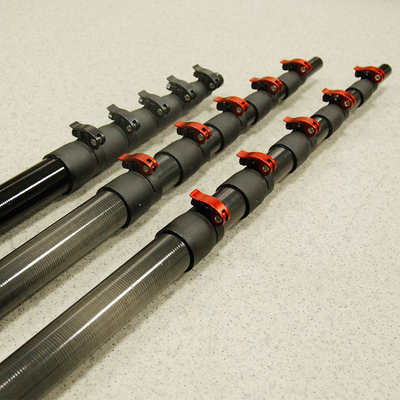 Carbon Telescopic Pole 3m-20m 3K Black Carbon Fibre Telescopic Tube