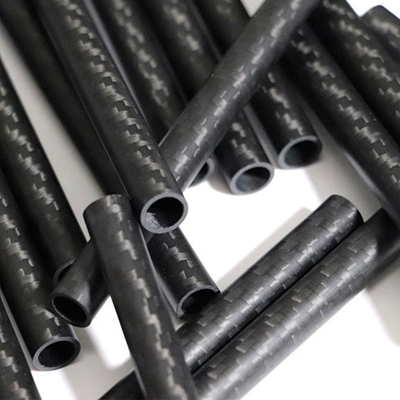 UV Resistant Lightweight Roll Wrapped Prepreg 100% 3K Carbon Fiber Tubes