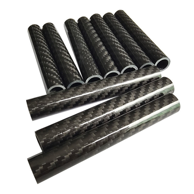 UV Resistant Lightweight Roll Wrapped Prepreg 100% 3K Carbon Fiber Tubes