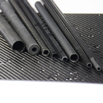 UV Resistant Lightweight Roll Wrapped Prepreg 100% 3K Carbon Fiber Tubes