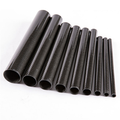 High Bend Strength And Stiffness Carbon Fiber Twill Roll Wrapped Tubing