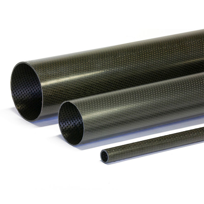 Customized High Modulus 8mm 15mm 3K Glossy Carbon Fiber Tube