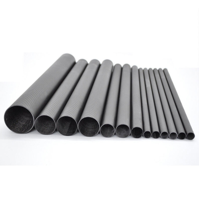 High Glossy Carbon Fibre Roll Wrap Tube 25mmX23mm X1000/1850mm