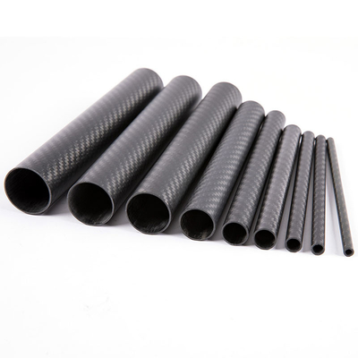 Custom Carbon Fiber Round Tubes For Aerospace ,  Automotive And Sporting Goods