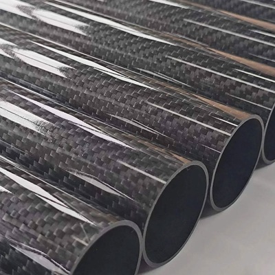 Straight Carbon Fiber Tube 4" Outer Diameter Length 11.8 Inch 300 Mm 1.5mm Thickness 3K Twill Real Carbon Fiber