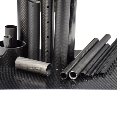 UV-Resistant Carbon Fiber 3K Matte Twill Tube 40X37mm 1000mm Long High Corrosion Resistance