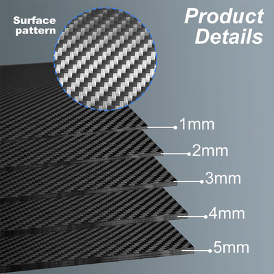 100% 3K Carbon Fiber Plate High Strength And Stiffness With Low Weight