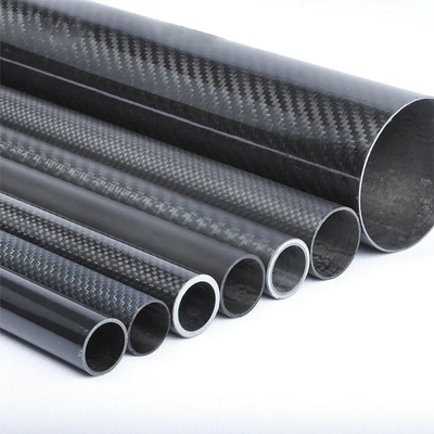 Carbon Fibre Straight Pipes Layered With Epoxy Resin And Varnished Outer Finish