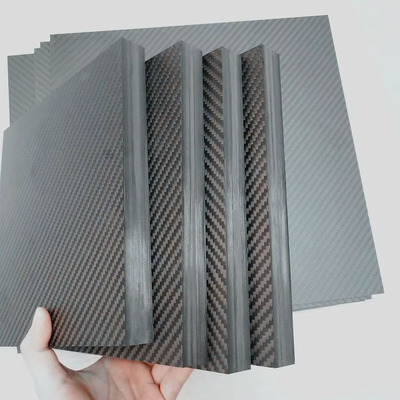 Tough And Durable 3K Matte Carbon Fiber Plate 90° Offset Twill / Weave