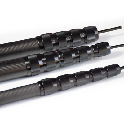 3.2 Meter 10.5 Feet Rod Carbon Fiber Tube Extension Pole Telescopic Pipe With Spin Lock