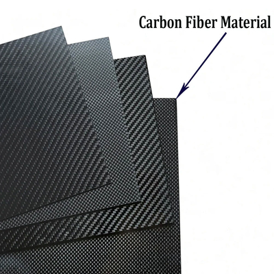100mm X 250mm 3K High-Hardness Carbon Fiber Sheet For Models , Manufacturing And Aerospace