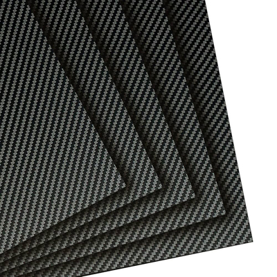 100mm X 250mm 3K High-Hardness Carbon Fiber Sheet For Models , Manufacturing And Aerospace