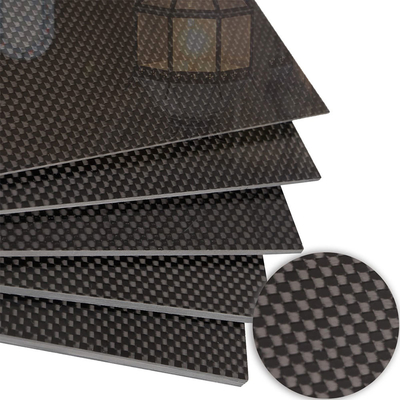 Heat Resistant Hard Carbon Fiber Sheets 100% 3K Twill Matte Carbon Fiber Board