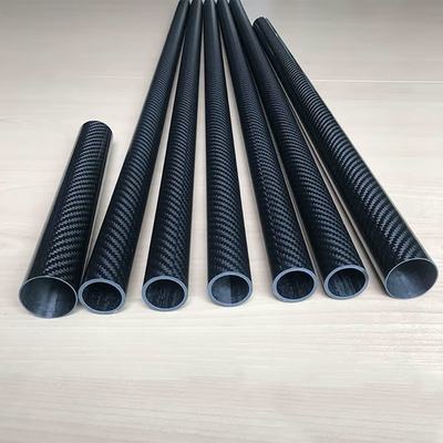 100% Pure Carbon 3K Roll Wrapped Carbon Fibre Tube 21 22 24 25 26 28 29 30mm L500mm