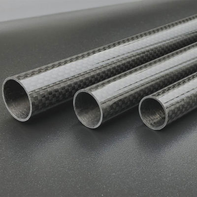 100% 3K Lightweight Carbon Fiber Tube Low Mass And High Structural Strength