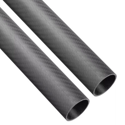 Matt Surface 100% 3K Roll Wrapped Carbon Fiber Tube 23 x 25 x 500mm