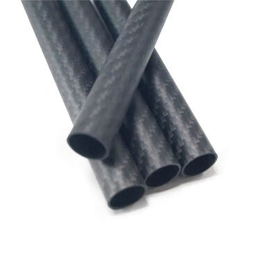 Length 500mm High Composite Carbon Fiber Tube Hardness Material 3K Matte Twill Weave