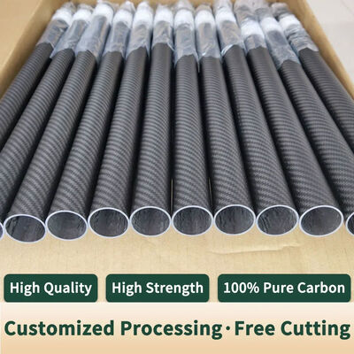 100% 3K Carbon Fiber Pipe with Custom Sizes and High Strength-to-Weight Ratio for Industrial Applications