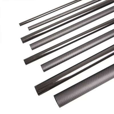 3K Twill Carbon Fiber Round Tube Strong Lightweight Carbon Fiber Pole for Industrial Applications