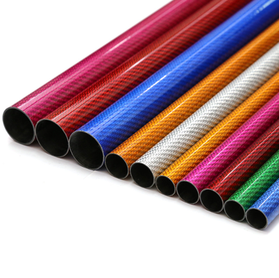 100% 3K Colorful Carbon Fiber Tube ｜UV Resistance, Lightweight and High Stiff