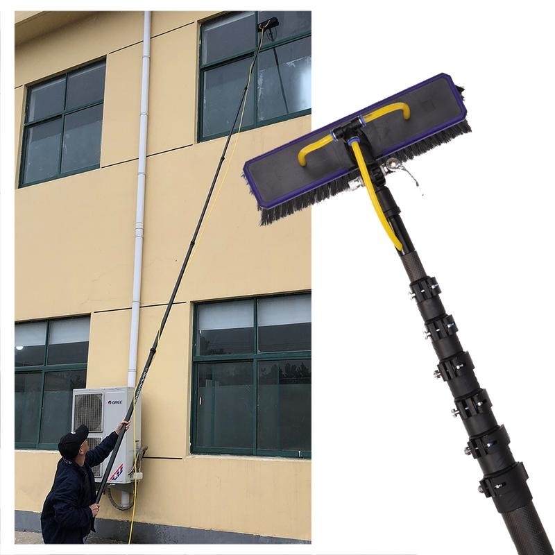Telescoping Carbon Fiber Water Fed Pole For Home And Commercial Window Cleaning