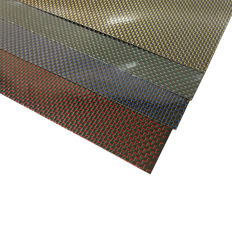 High Toughness Kevlar Weave Carbon Fiber Sheet 0.3mm Thickness
