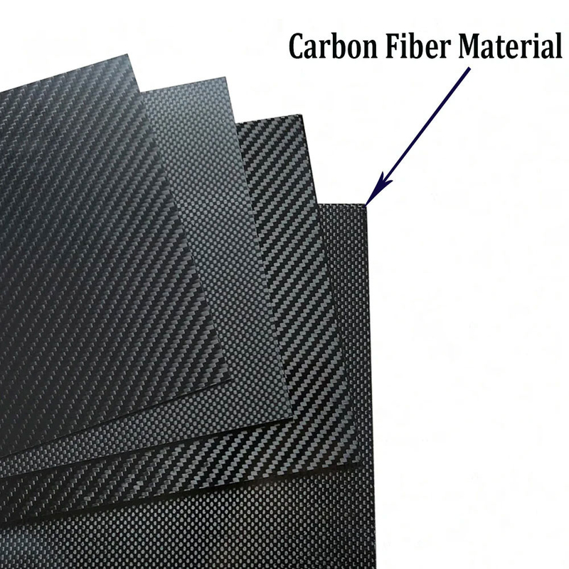 100mm X 250mm 3K High-Hardness Carbon Fiber Sheet For Models , Manufacturing And Aerospace