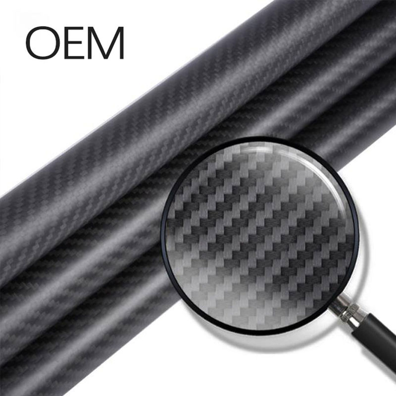 100% 3K Lightweight Carbon Fiber Tube Low Mass And High Structural Strength