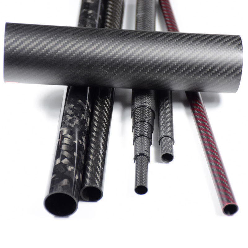 100% Pure Carbon Fiber Twill Matte Finish Lightweight 3K Carbon Fiber Tube and Rod